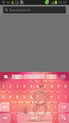 Teddy Bear Keyboard android App screenshot 1