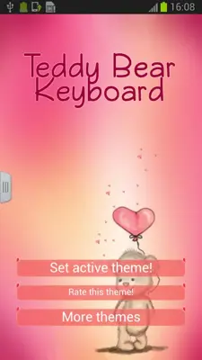 Teddy Bear Keyboard android App screenshot 4